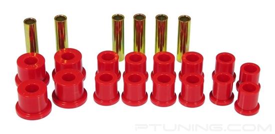 Picture of Rear Leaf Spring Eye and Shackle Bushing Kit - Red