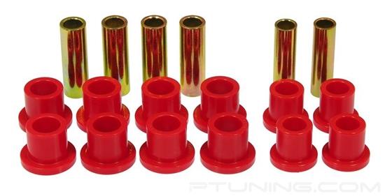 Picture of Rear Leaf Spring Eye and Shackle Bushing Kit - Red