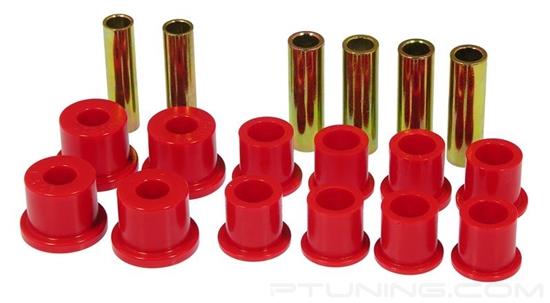 Picture of Rear Leaf Spring Eye and Shackle Bushing Kit - Red