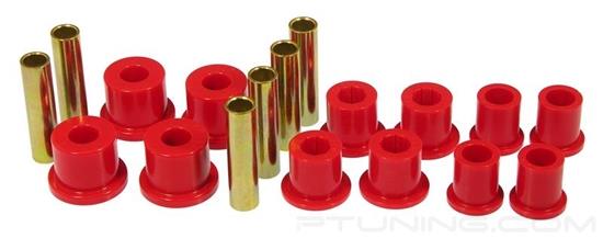 Picture of Rear Leaf Spring Eye and Shackle Bushing Kit - Red