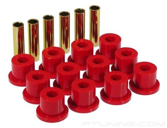 Picture of Rear Leaf Spring Eye and Shackle Bushing Kit - Red