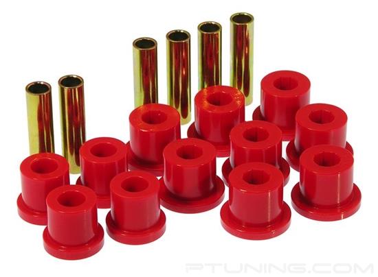 Picture of Rear Leaf Spring Eye and Shackle Bushing Kit - Red
