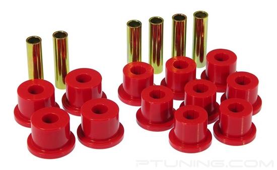 Picture of Rear Leaf Spring Eye and Shackle Bushing Kit - Red