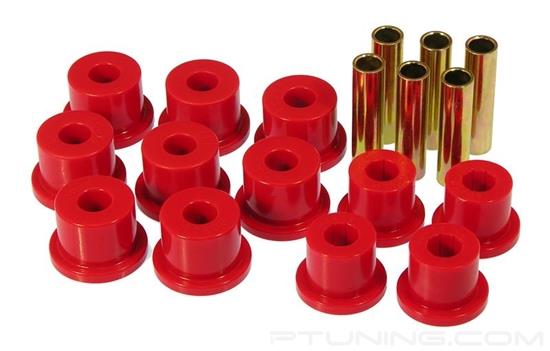 Picture of Rear Leaf Spring Eye and Shackle Bushing Kit - Red