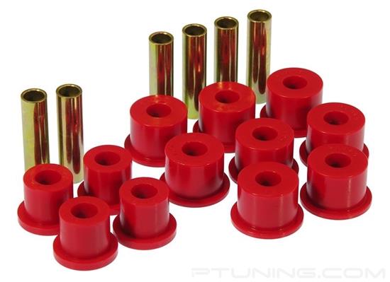 Picture of Rear Leaf Spring Eye and Shackle Bushing Kit - Red