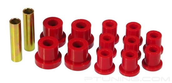 Picture of Rear Leaf Spring Eye and Shackle Bushings - Red