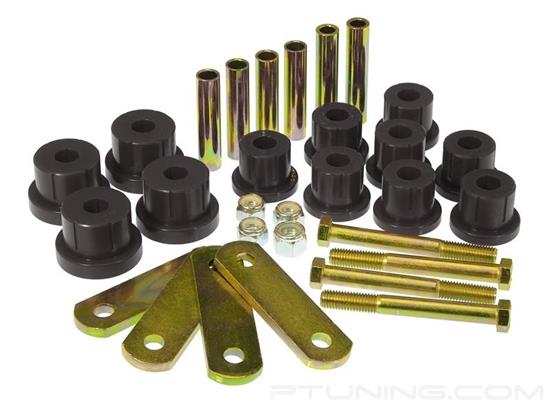 Picture of Rear Multi Leaf Spring Eye and Heavy Duty Shackle Bushing Kit - Black