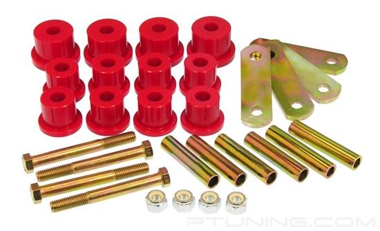 Picture of Rear Mono Leaf Spring Eye and Shackle Bushing Kit - Red