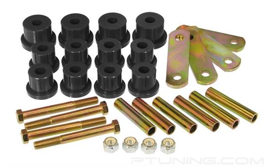 Picture of Rear Mono Leaf Spring Eye and Heavy Duty Shackle Bushing Kit - Black
