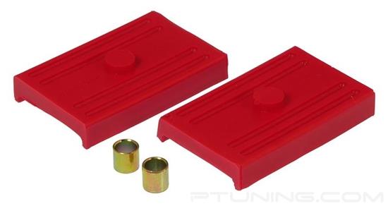 Picture of Rear Lower Leaf Spring Pads - Red