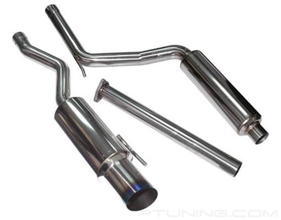 Picture of Stainless Steel Cat-Back Exhaust System with Single Titanium Burnt Tip