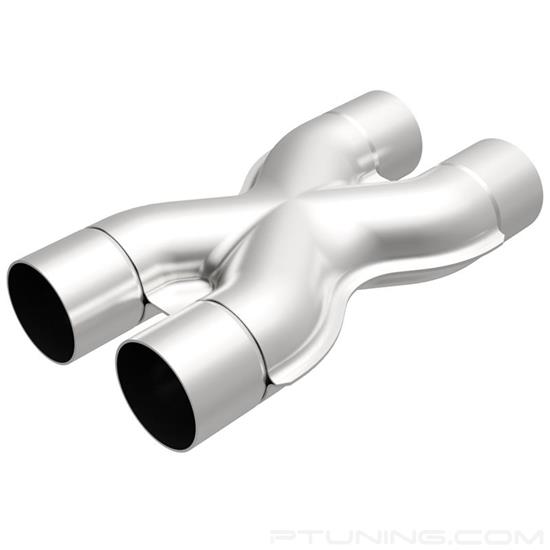 Picture of Stainless Steel Stamped X-Pipe Crossover Transition (3" ID, 3" OD, 14" Overall Length)
