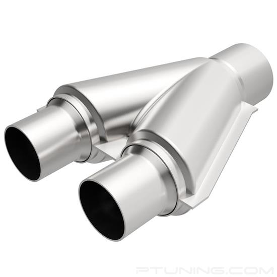 Picture of Stainless Steel Stamped Y-Pipe Transition (2.5" ID, 2.5" OD, 10" Overall Length)