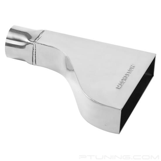 Picture of Stainless Steel Camaro Dual Rectangular Rolled Edge Weld-On Single-Wall Polished Exhaust Tips (2.25" Inlet, 11" Length)
