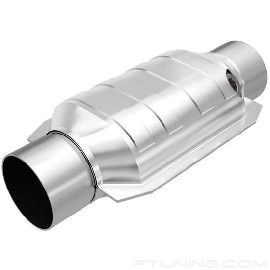 Picture of Standard Heatshield Covered Universal Fit Oval Body Catalytic Converter (3" ID, 3" OD, 9" Length)