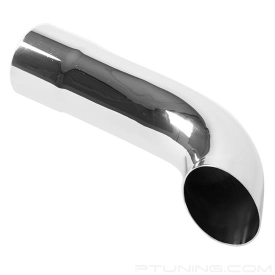 Picture of Diesel Stainless Steel Turndown Weld-On Single-Wall Polished Exhaust Tip (3.5" Inlet, 3.5" Outlet, 16" Length)