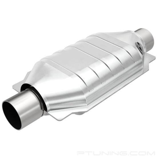 Picture of Standard Heatshield Covered Universal Fit Oval Body Catalytic Converter (2.5" ID, 2.5" OD, 12" Length)