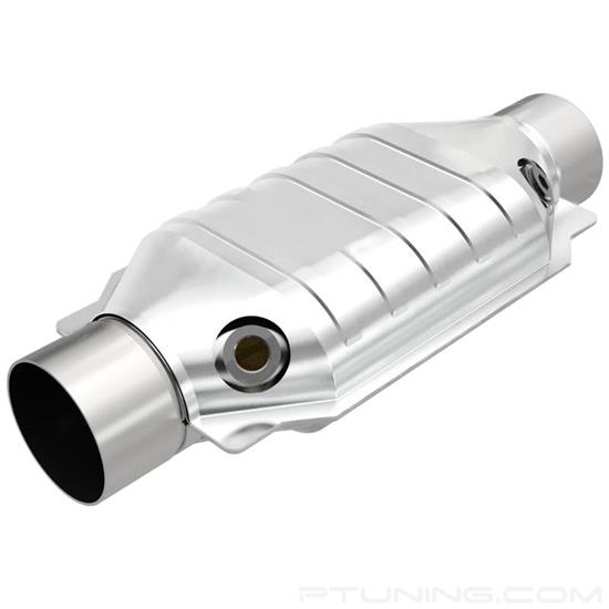 Picture of Standard Heatshield Covered Universal Fit Oval Body Catalytic Converter (3" ID, 3" OD, 12" Length)