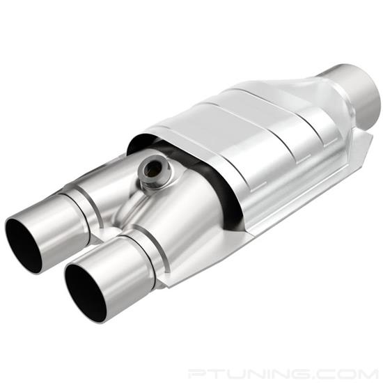 Picture of Standard Heatshield Covered Universal Fit Oval Body Catalytic Converter (2" ID, 3" OD, 12" Length)