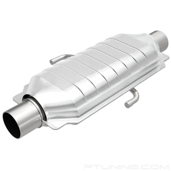 Picture of Standard Heatshield Covered Universal Fit Oval Body Catalytic Converter (2.25" ID, 2.25" OD, 15.5" Length)