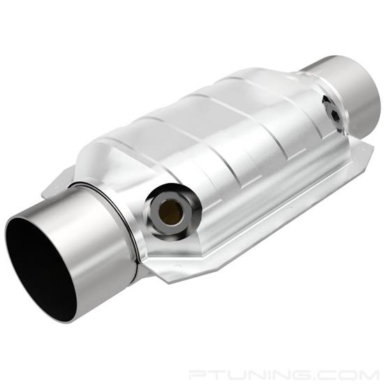 Picture of Standard Heatshield Covered Universal Fit Oval Body Catalytic Converter (3" ID, 3" OD, 9" Length)