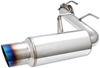 Picture of Stainless Steel Axle-Back Exhaust System with Single Titanium Burnt Tip