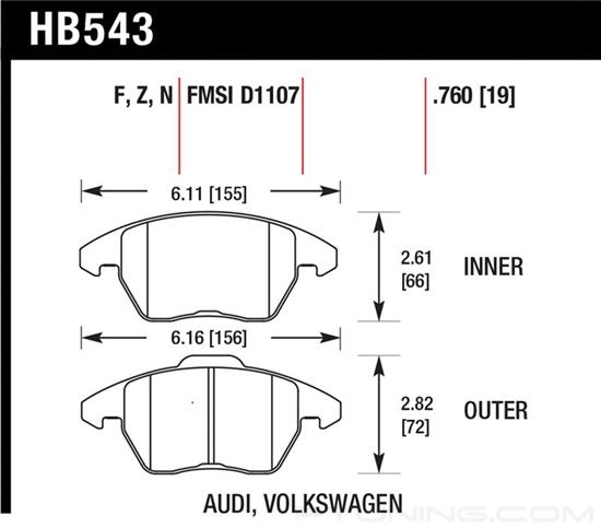 Picture of High Performance Street Front Brake Pads