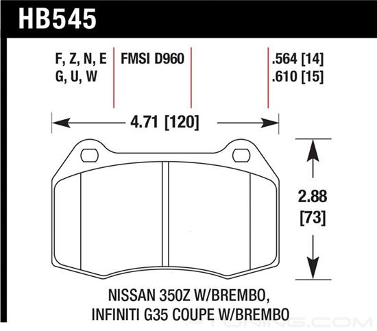 Picture of High Performance Street Front Brake Pads