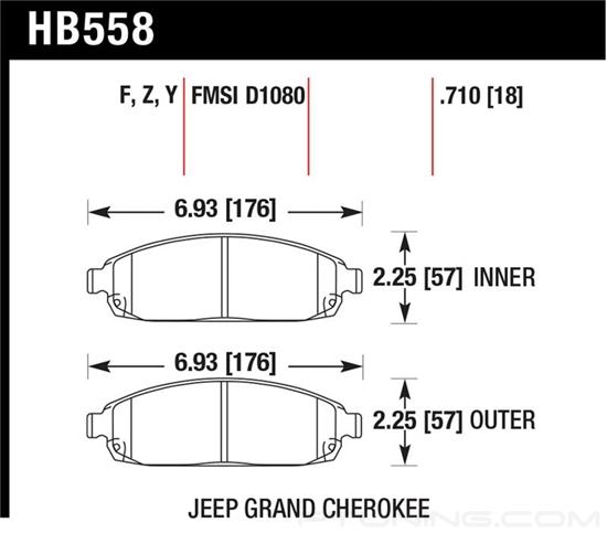 Picture of High Performance Street Front Brake Pads