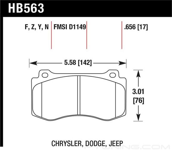 Picture of High Performance Street Front Brake Pads