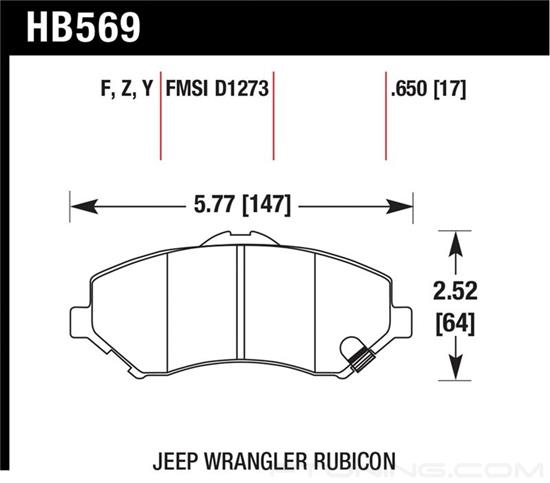 Picture of High Performance Street Front Brake Pads