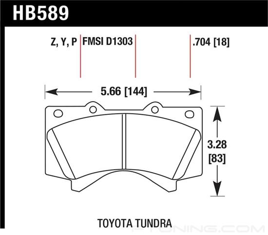 Picture of Performance Ceramic Front Brake Pads
