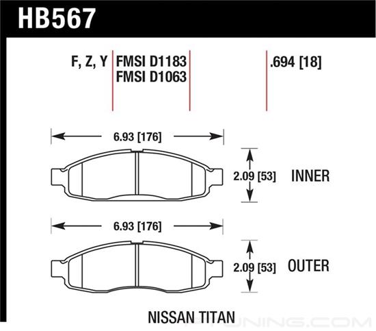 Picture of Light Truck and SUV Front Brake Pads