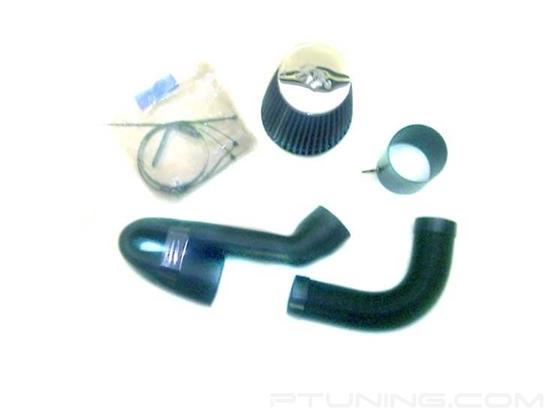 Picture of 57i Series Generation I Flex and Rubber Hose Black Cold Air Intake System with Red Filter and Intake Pipe