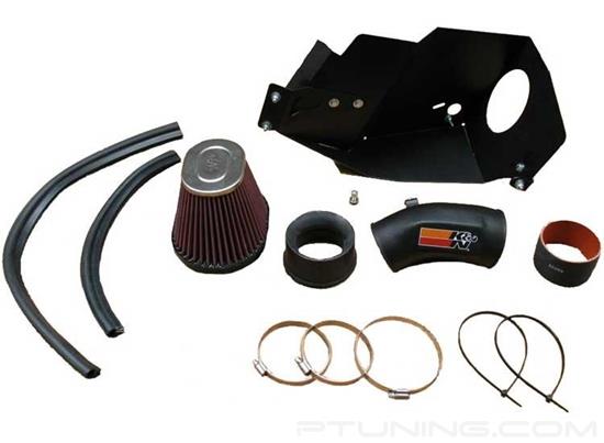 Picture of 57i Series Generation II Black Composite Cold Air Intake System with Red Filter