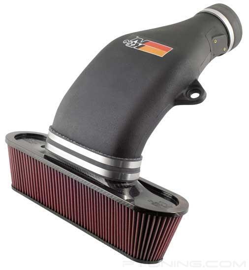 Picture of AirCharger Black Composite Cold Air Intake System with Red Filter