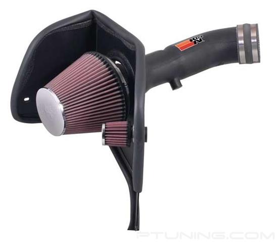 Picture of AirCharger Black Composite Cold Air Intake System with Red Filter