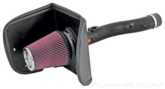 Picture of AirCharger Black Composite Cold Air Intake System with Red Filter