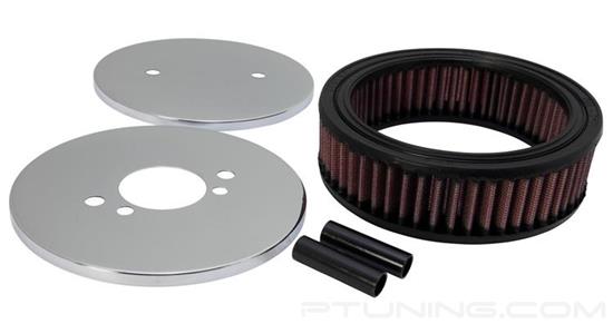 Picture of Custom Racing Round Red Air Cleaner Assembly (1.75" ID)
