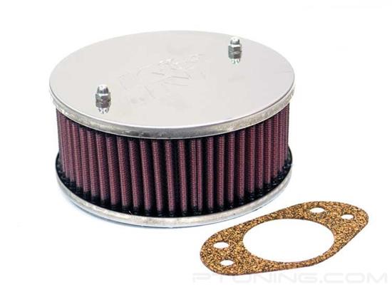 Picture of Custom Racing Round Red Air Cleaner Assembly (2.094" ID)