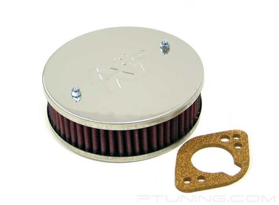 Picture of Custom Racing Round Red Air Cleaner Assembly for 2BBL and 4BBL Carburetors (1.781" ID)