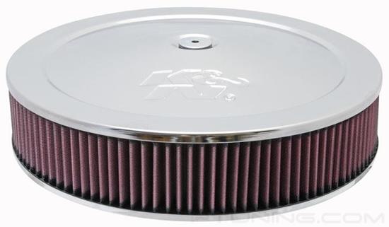 Picture of Custom Round Red Air Cleaner Assembly (5.125" ID)