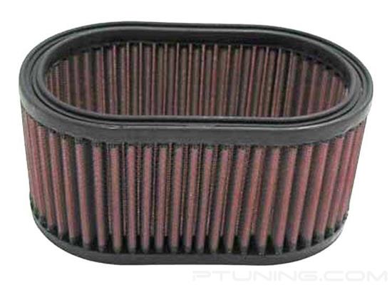 Picture of E Series Oval Red Air Filter (7" BOL x 4.5" BOW x 7" TOL x 4.5" TOW x 3.313" H)