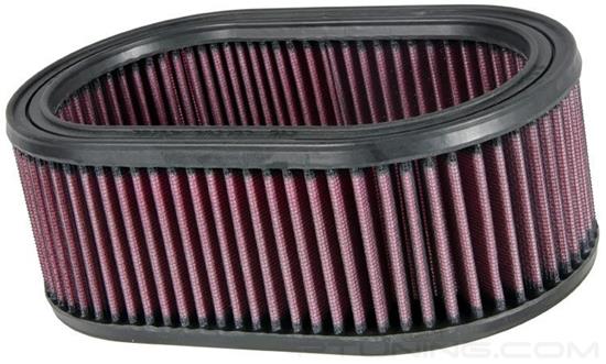 Picture of E Series Oval Red Air Filter (8.875" BOL x 5.25" BOW x 8.875" TOL x 5.25" TOW x 3.25" H)