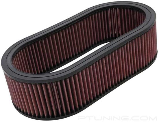 Picture of E Series Oval Red Air Filter (14.625" BOL x 7.75" BOW x 14.625" TOL x 7.75" TOW x 4" H)