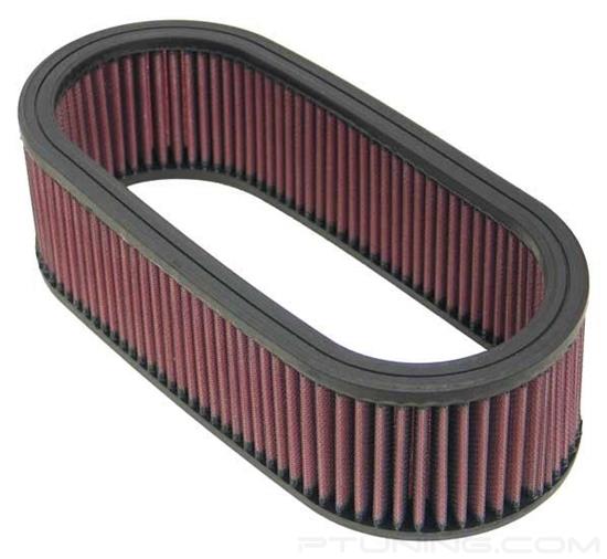 Picture of E Series Oval Red Air Filter (12" BOL x 5.25" BOW x 12" TOL x 5.25" TOW x 3.25" H)