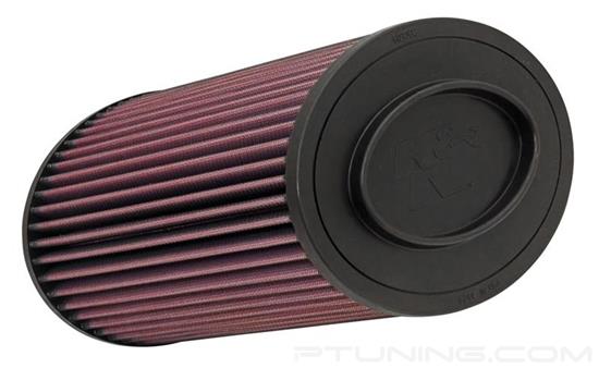 Picture of E Series Oval Red Air Filter (7.438" BOL x 5.5" BOW x 7.438" TOL x 5.5" TOW x 9.656" H)