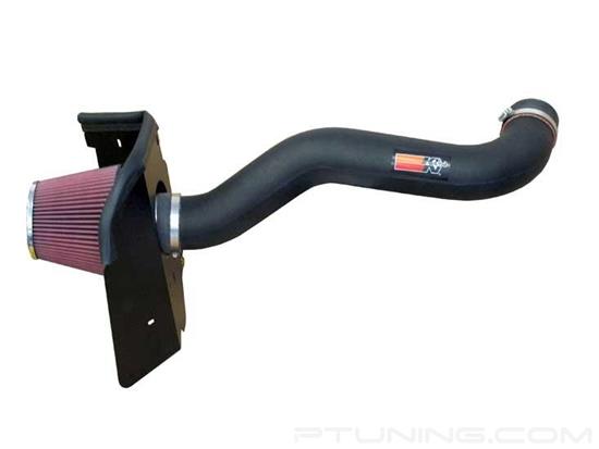 Picture of FIPK Generation II Black Composite Cold Air Intake System with Red Filter and Heat Shield