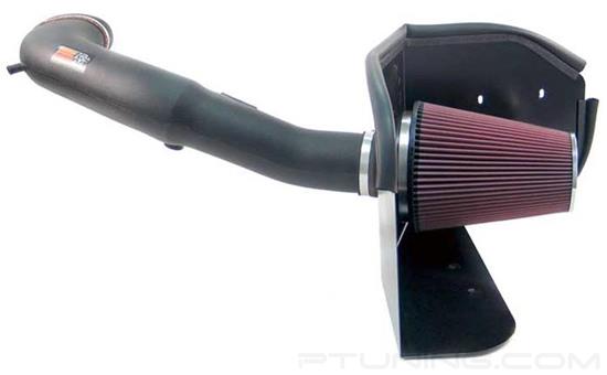 Picture of FIPK Generation II Black Composite Cold Air Intake System with Red Filter and Heat Shield