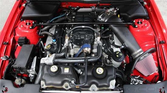 Picture of FIPK Generation II Black Composite Cold Air Intake System with Red Filter and Heat Shield